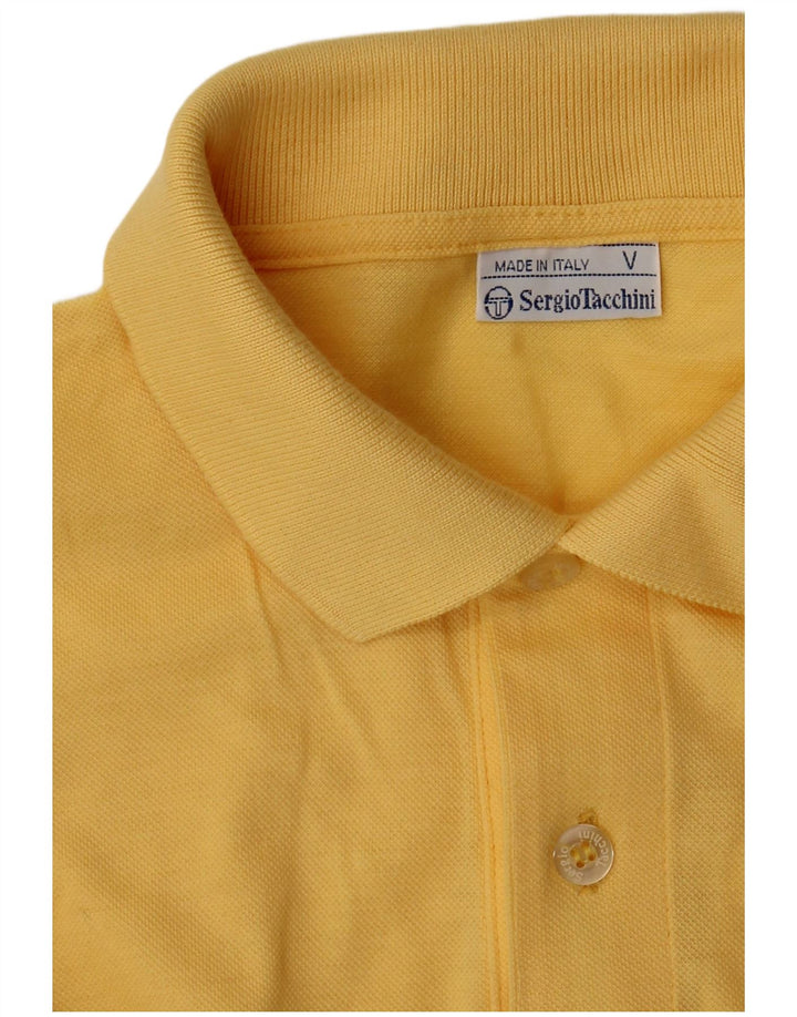 Tricou polo cu mânecă lungă pentru bărbați Sergio Tacchini, galben mare