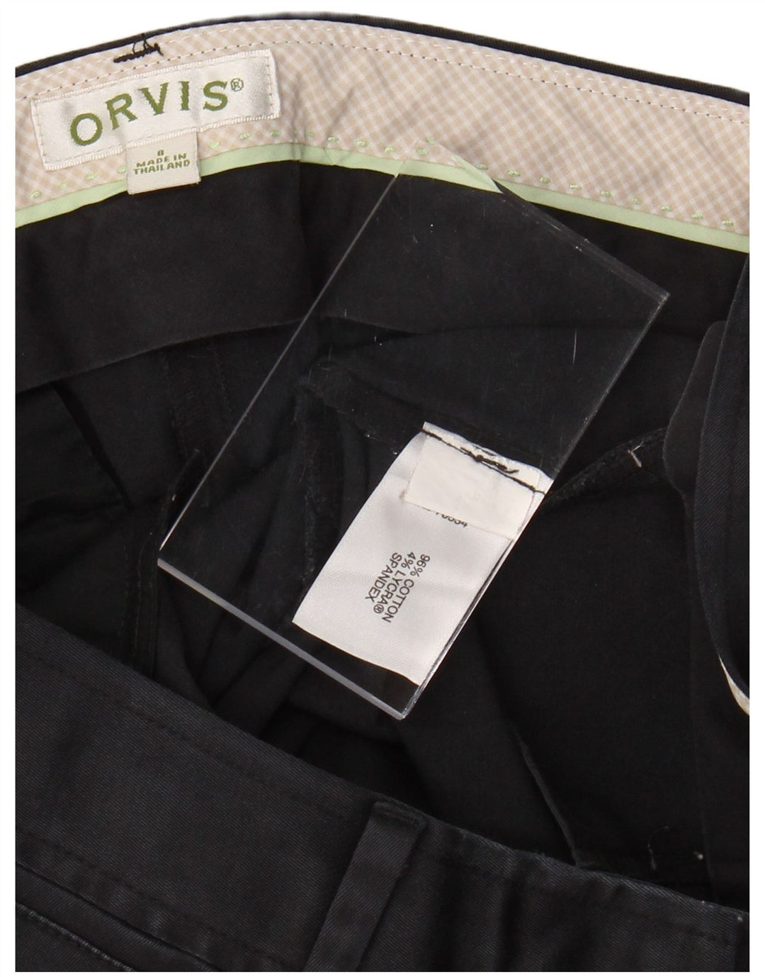 ORVIS Pantaloni casual subțiri pentru femei US 8 Medium W28 L27 Bumbac negru