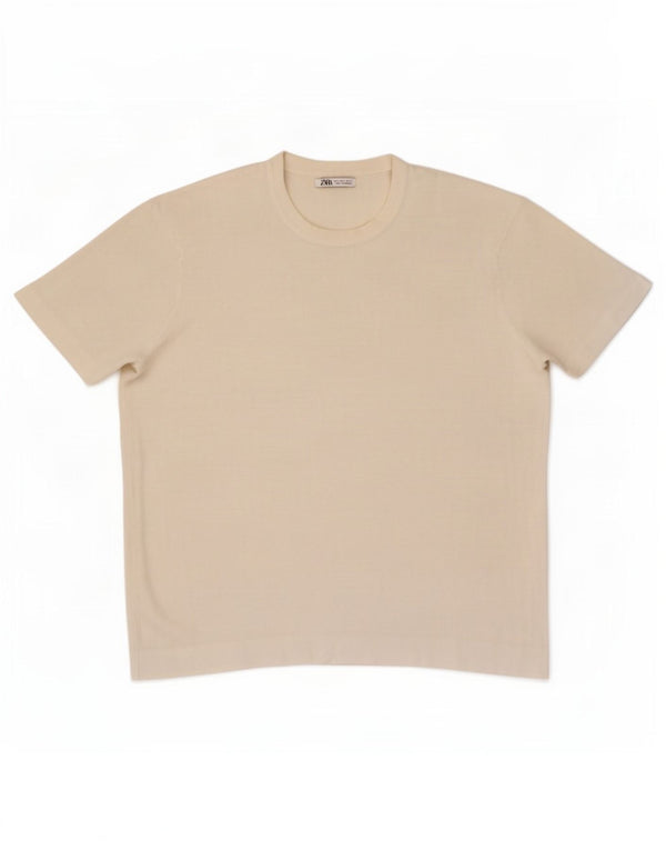 Tricou pentru bărbați Zara Top mare alb