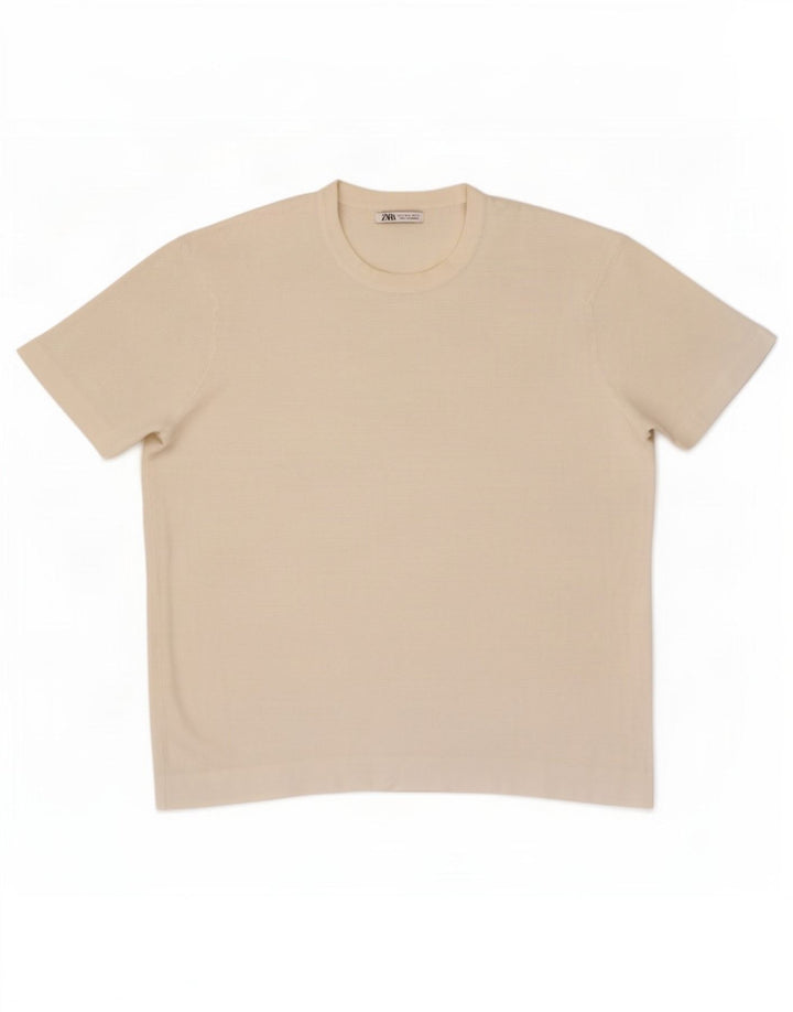 Tricou pentru bărbați Zara Top mare alb