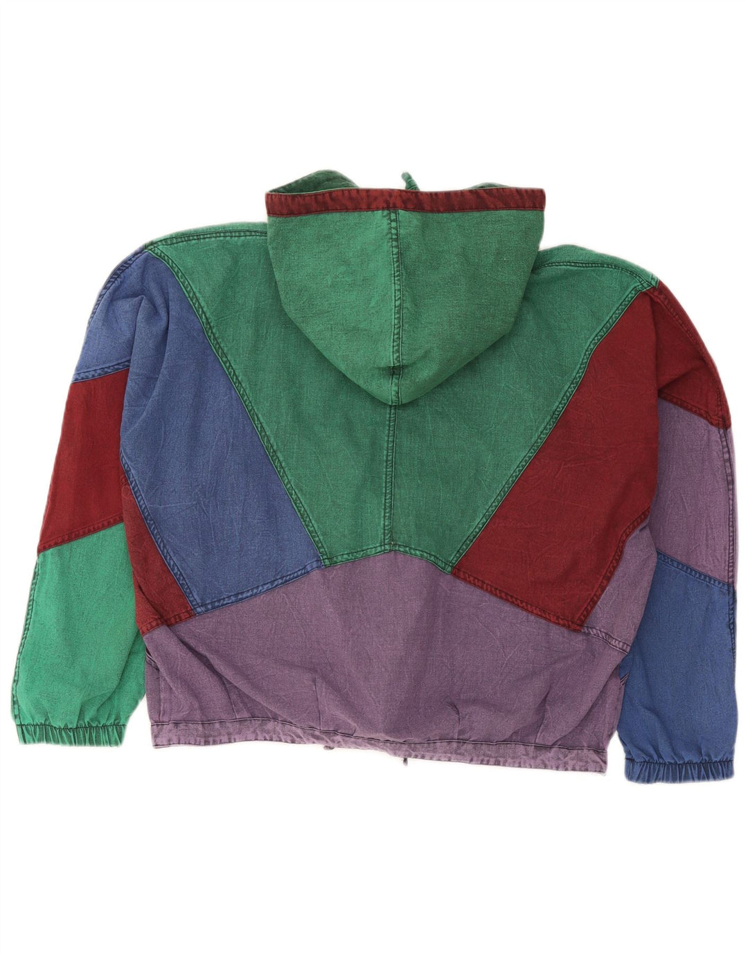 Jachetă de blugi cu glugă pentru femei Brugi UK 14, mare, multicoloră