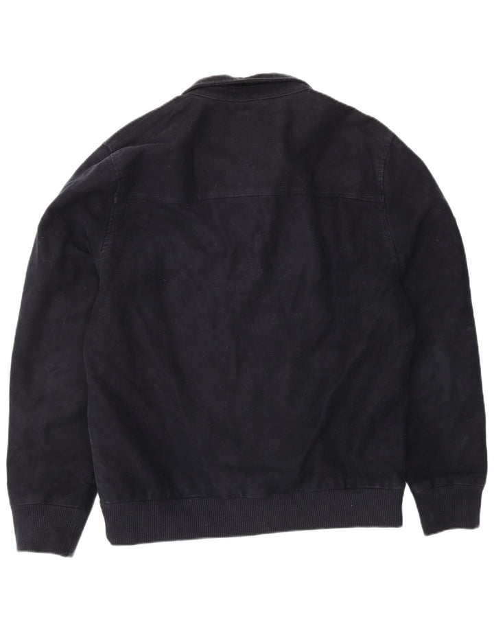 SUPERDRY Mens Bomber Jacket UK 44 2XL Navy Blue Cotton Vintage Superdry and Second-Hand Superdry from Messina Hembry 