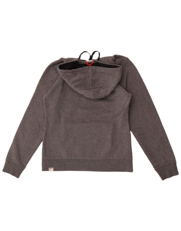 Pulover cu glugă grafic The North Face pentru femei UK 14 Medium Grey Flecked