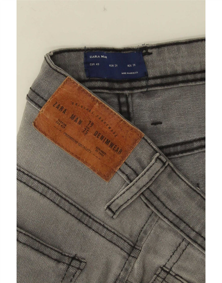 Blugi skinny pentru bărbați Zara EU 40 Medium W31 L29 Gri