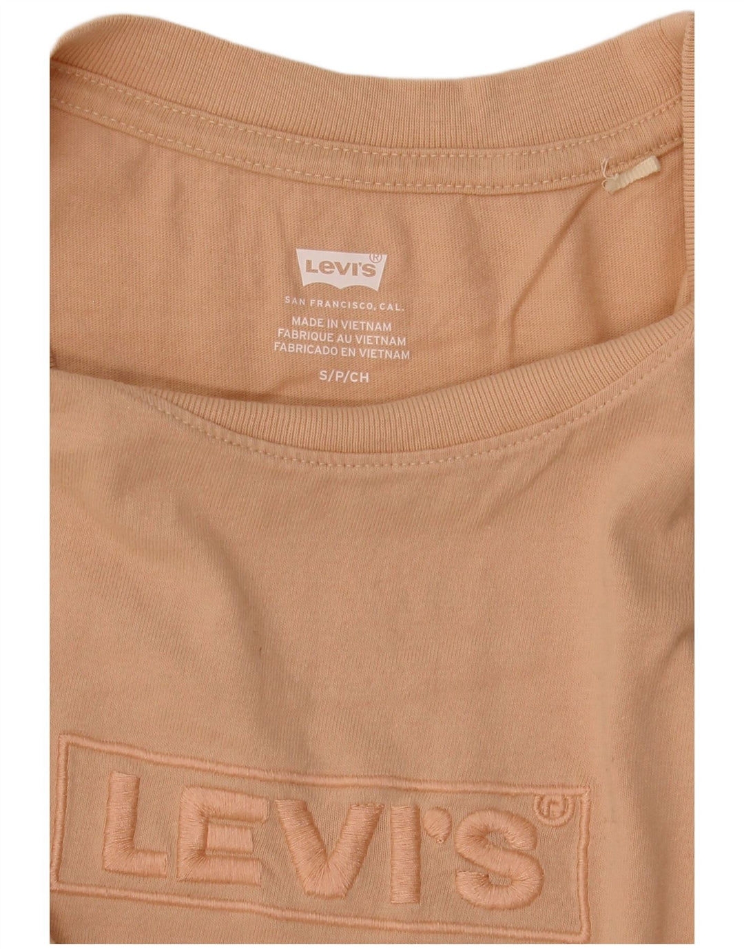 Tricou grafic supradimensionat pentru femei Levi's Top UK 10 Small Beige