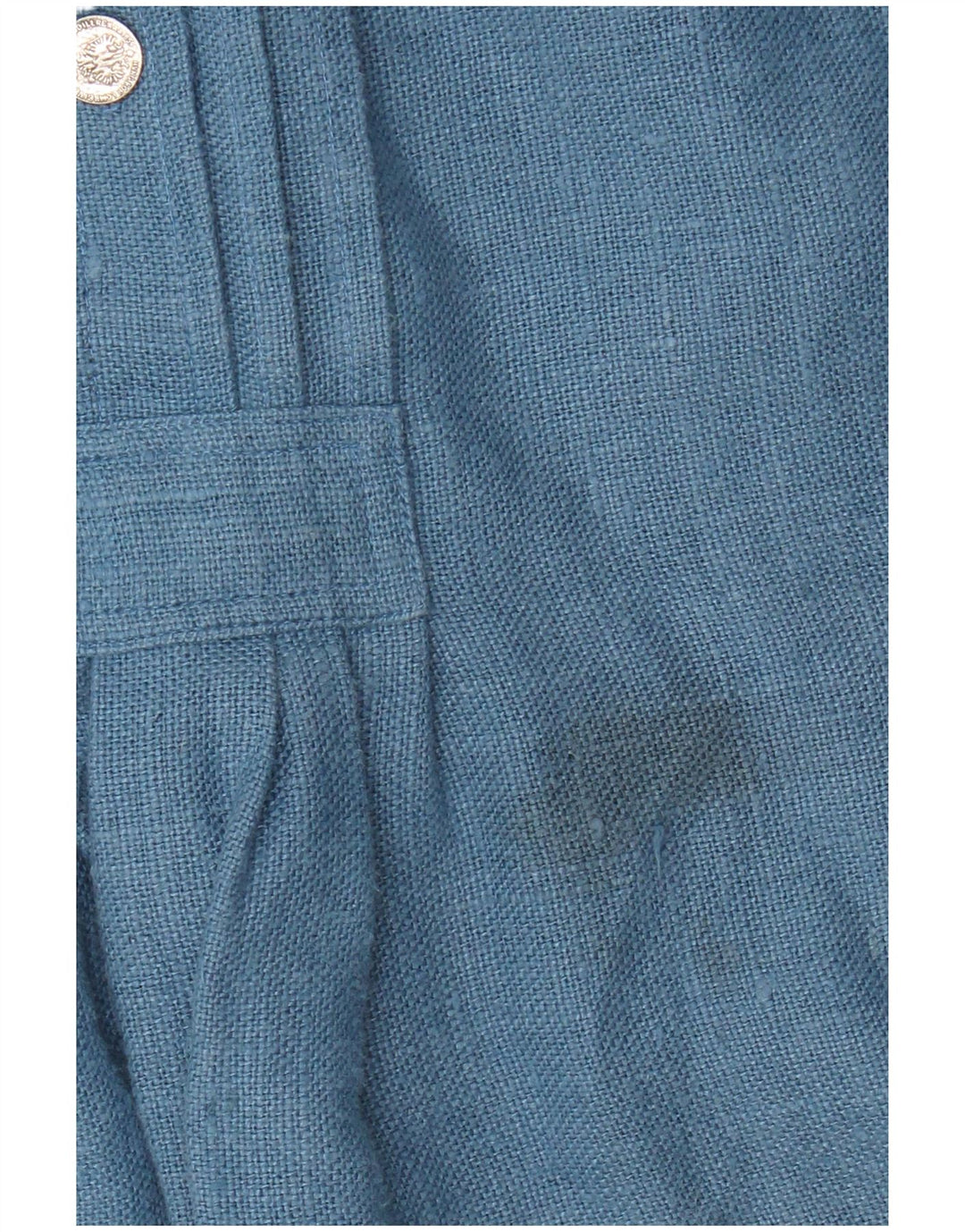 Bluză supradimensionată pentru femei vintage cu mâneci lungi EU 42 in mare albastru