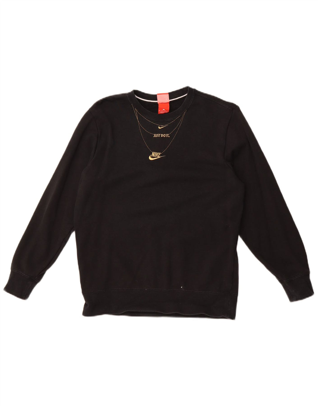 Pulover supradimensionat pentru femei NIKE Graphic, UK 6 XS, bumbac negru