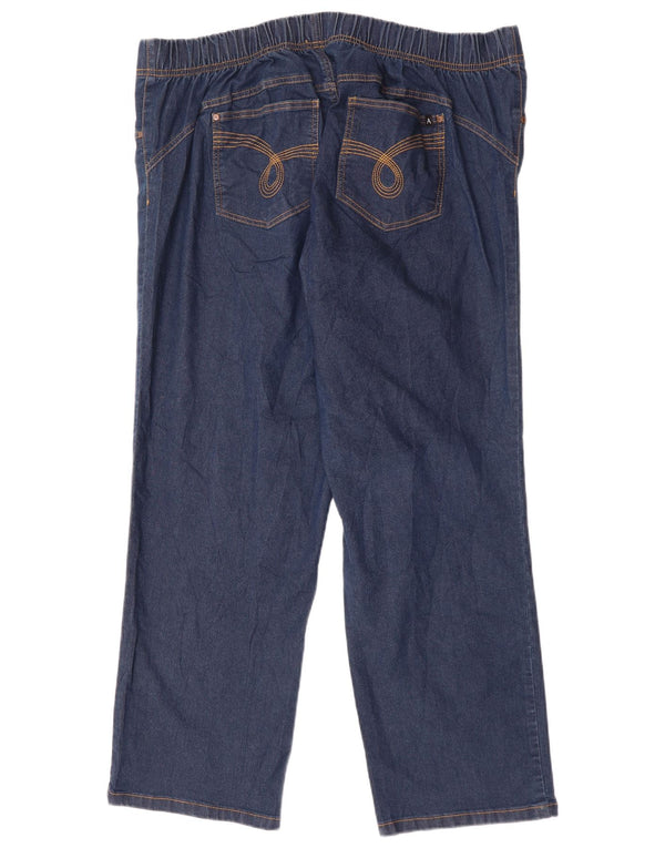 Marks & Spencer Blugi drepti autograf pentru femei UK 22 3XL W44 L29 bleumarin