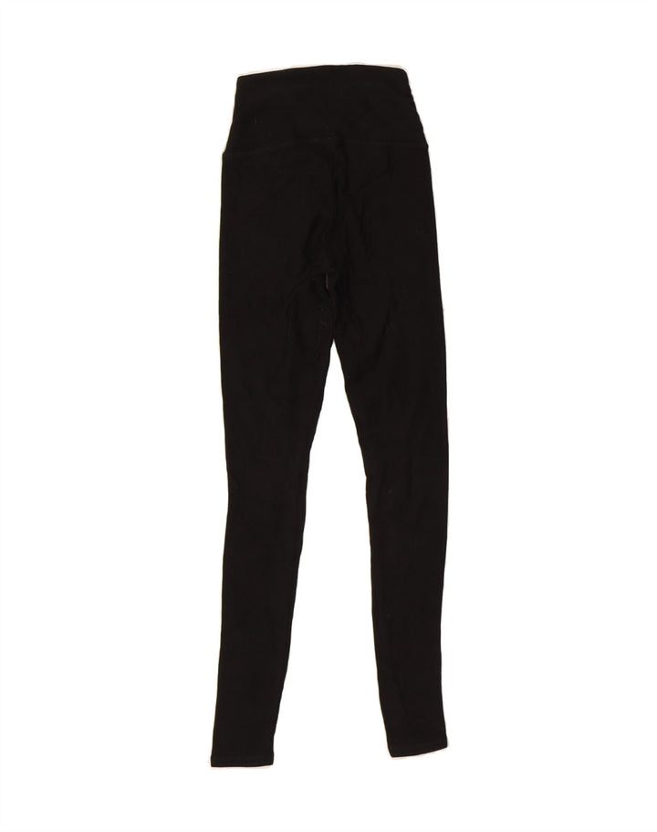 ORVIS Womens Leggings UK 4 XS  Black Modal Vintage Orvis and Second-Hand Orvis from Messina Hembry 