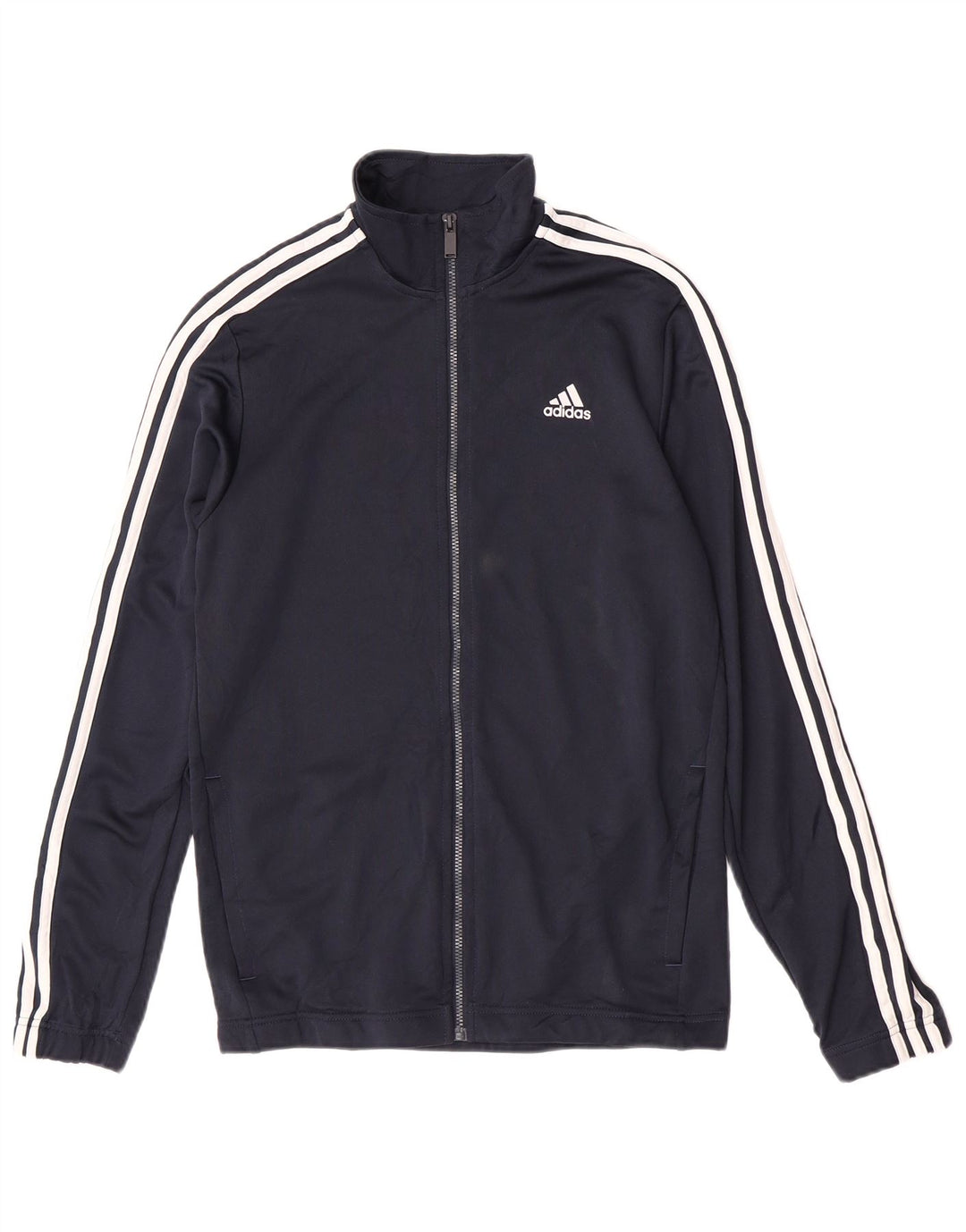 Jachetă de trening pentru bărbați Adidas, poliester, albastru, mediu