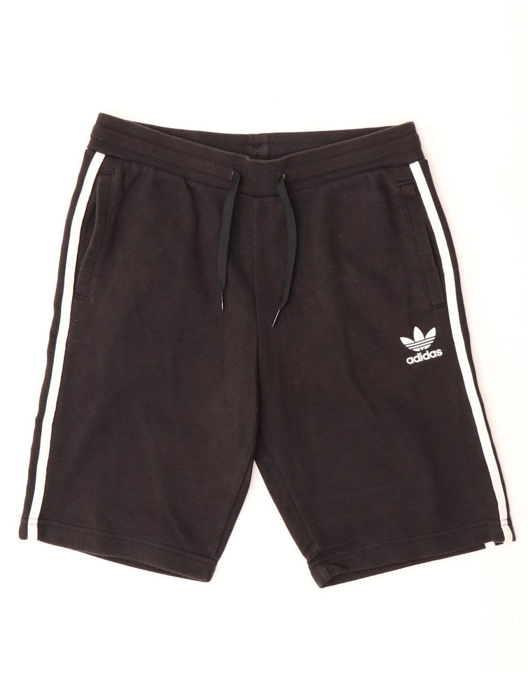 Pantaloni scurți sport pentru băieți Adidas 12-13 ani, bumbac negru