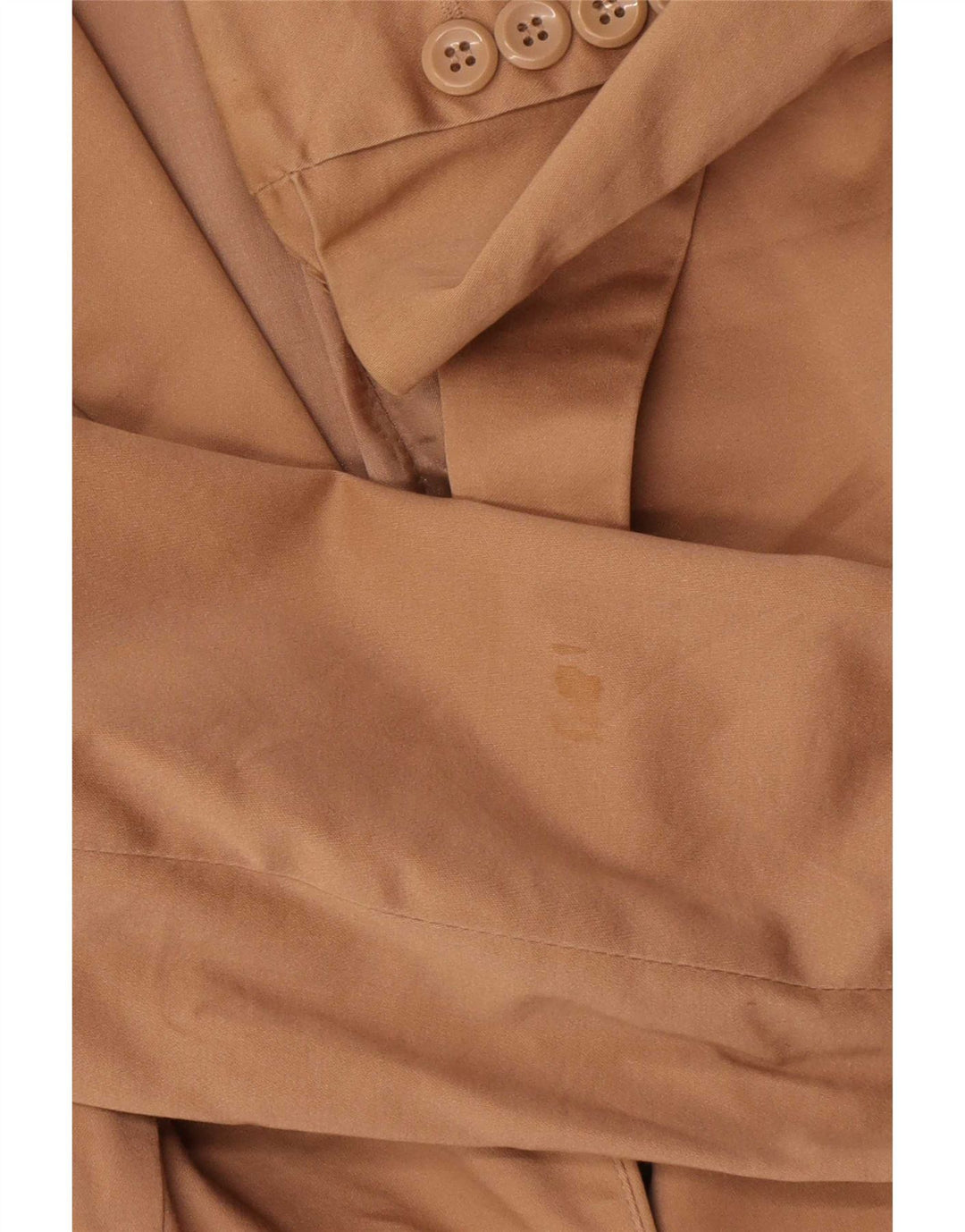 Jachetă Blazer Femei Zara 1 Buton EU 38 Bumbac Maro Mic