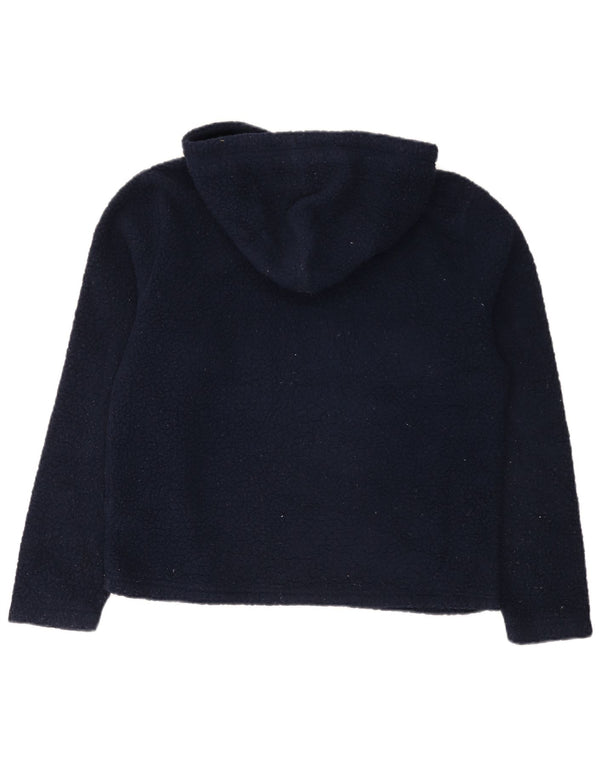 Pulover Fila pentru femei Fleece Graphic Hoodie UK 14 Medium Bleumarin Poliester