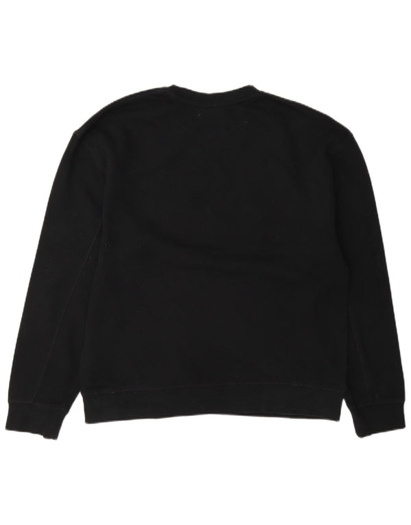 Pulover supradimensionat pentru femei Topshop UK 10 Bumbac negru mic