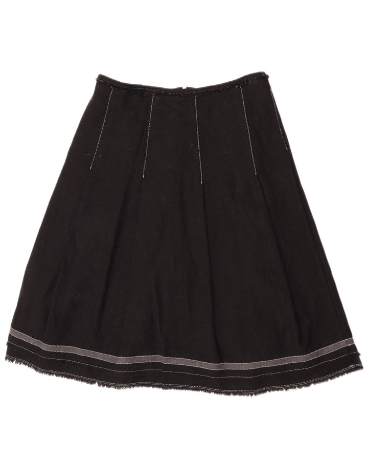 Max & Co. Fustă A-Line pentru femei UK 12 Medium W30 Lână neagră