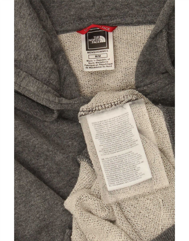 Pulover The North Face pentru bărbați, cu fermoar, bumbac, gri mediu