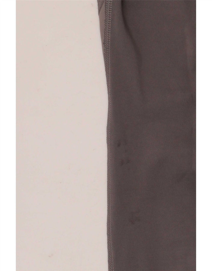 Leggings crop Nike Dri Fit pentru femei UK 12 Medium Gri Poliester