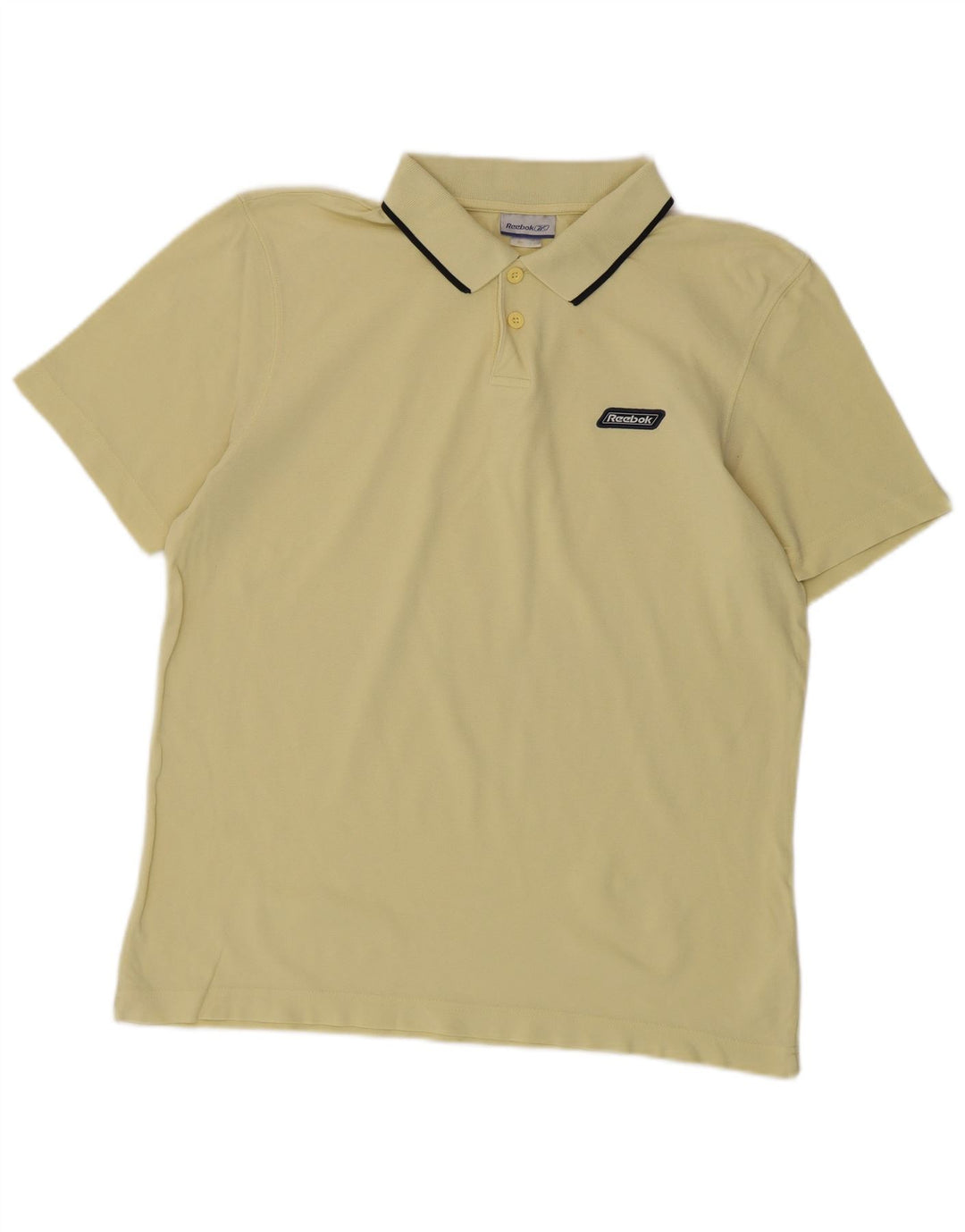 Tricou polo REEBOK pentru bărbați, bumbac galben mediu