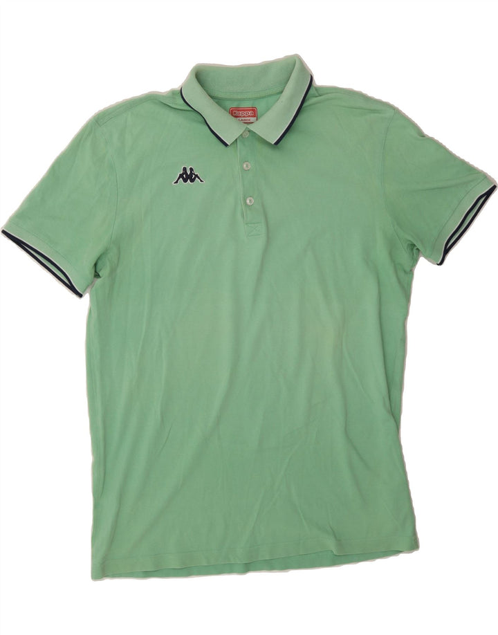 KAPPA Mens Polo Shirt XL Green Vintage Kappa and Second-Hand Kappa from Messina Hembry 