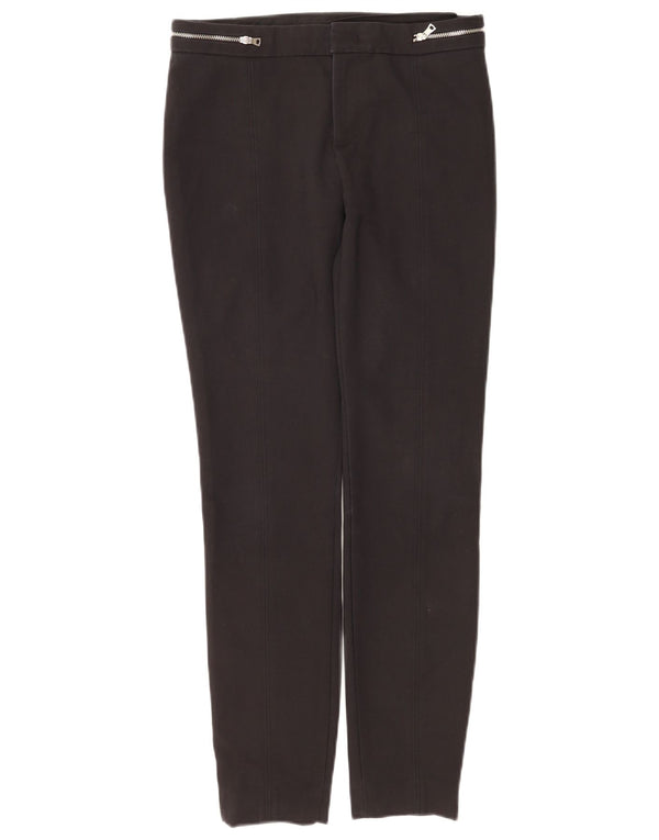 Pantaloni casual slim pentru femei Zara EU 34 2XS L24 L28 Bumbac negru