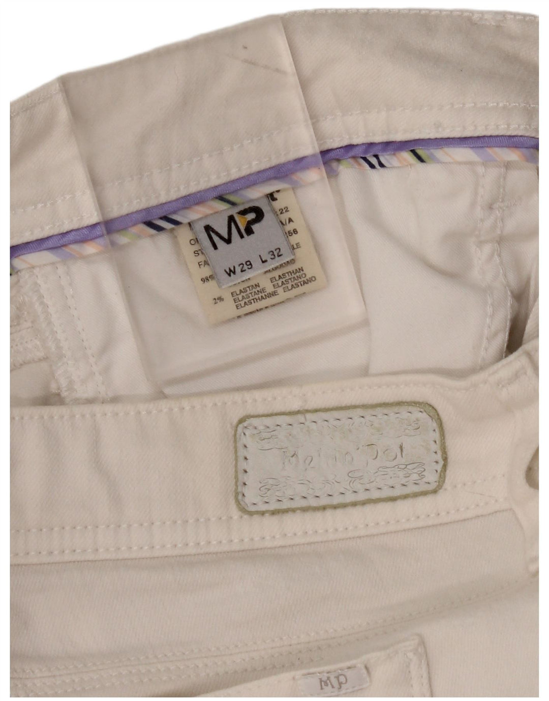 MELTIN' POT Blugi skinny pentru femei W29 L32 Bumbac alb