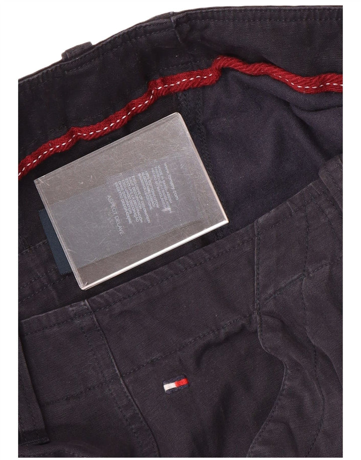 Pantaloni scurti cargo pentru bărbați TOMMY HILFIGER W32, bumbac mediu albastru bleumarin