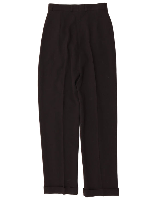 BERNARD ZINS Pantaloni de costum pentru femei cu talie înaltă EU 38 Medium W26 L32 Negru