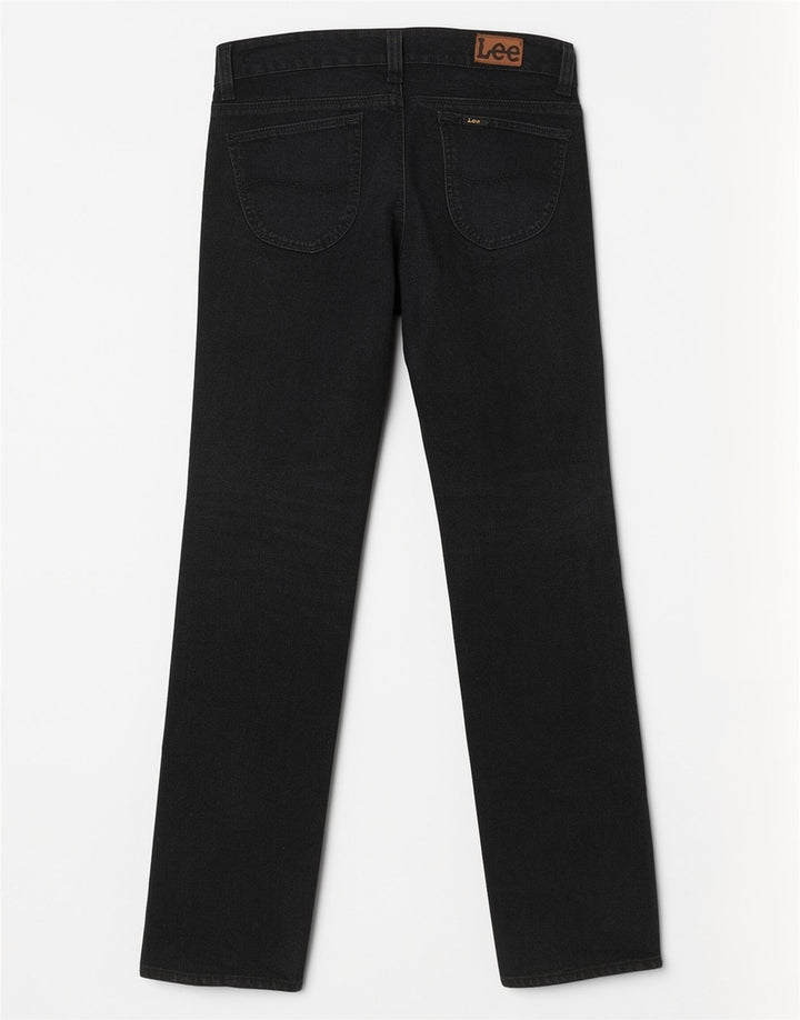 Blugi drepti pentru femei Lee W30 L32 bumbac negru