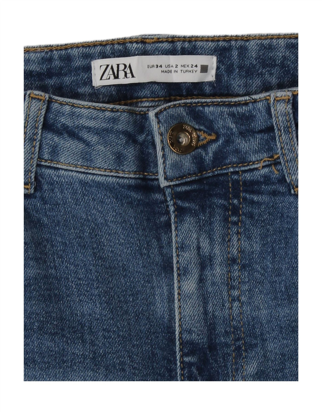 Blugi evazați pentru femei Zara EU 34 2XS L24 L31 Albastru