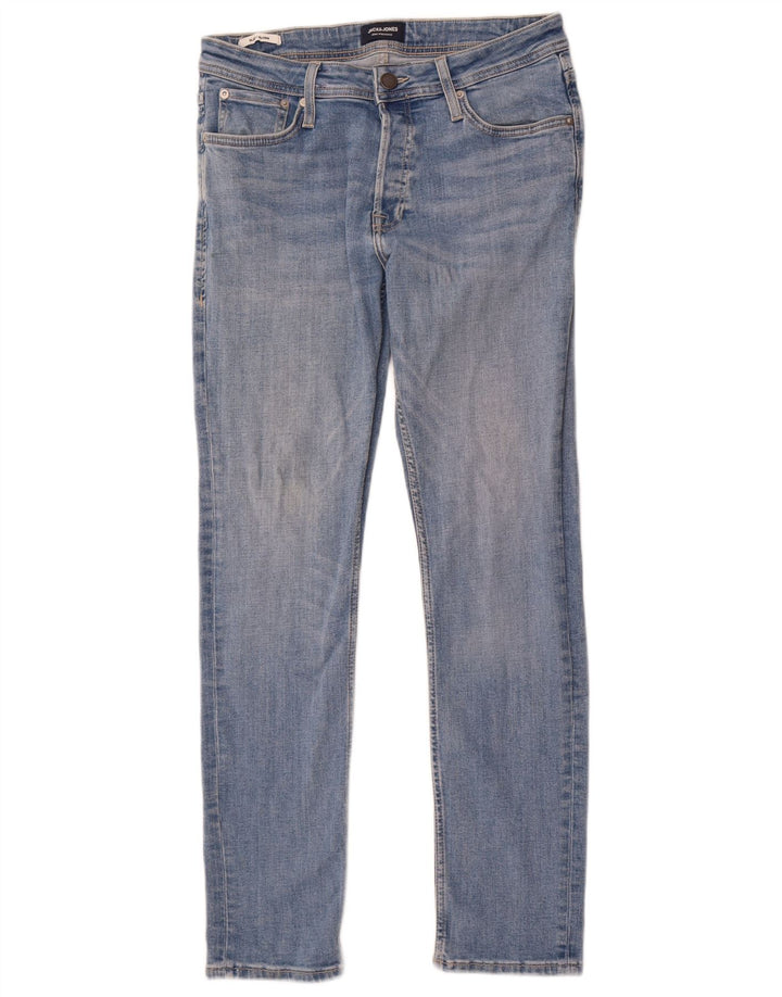 Blugi Jack & Jones GLENN Slim pentru bărbați W31 L30 bumbac albastru