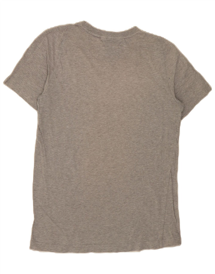 ADIDAS Womens Graphic T-Shirt Top UK 12 Medium Grey Vintage Adidas and Second-Hand Adidas from Messina Hembry 