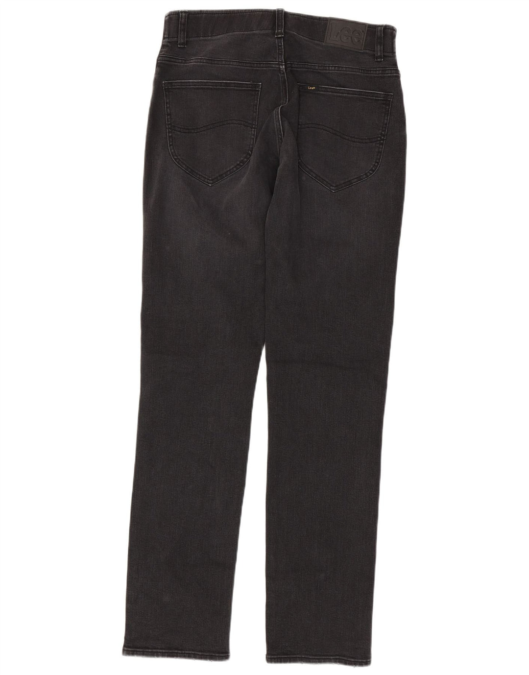 LEE Mens Straight Jeans W32 L34 Black Cotton