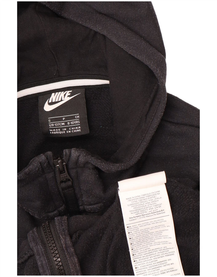 Pulover NIKE Air Graphic pentru băieți, cu fermoar, 8-9 ani, color negru mic