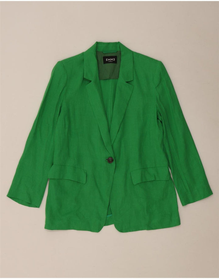 Jachetă pentru femei Marella EMME 1 Button Blazer UK 8 Mic verde in