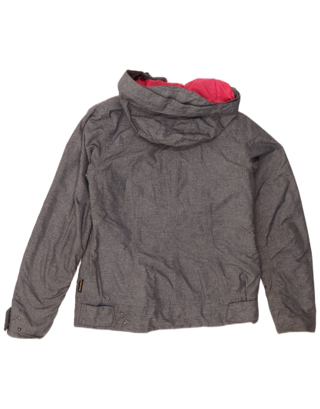 Jack Wolfskin jachetă de vânt pentru femei cu glugă, UK 10, poliester gri mic