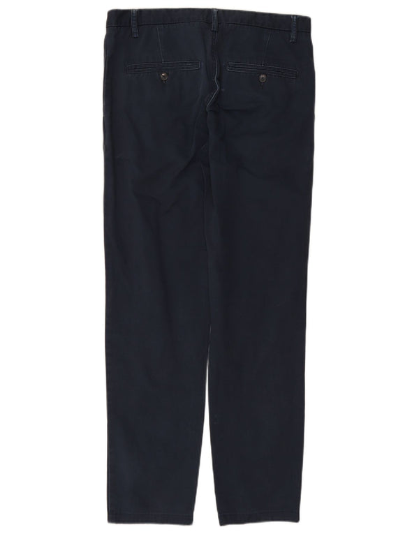 Pantaloni chino drepți pentru bărbați BENETTON IT 46 Small W29 L30 Bumbac bleumarin