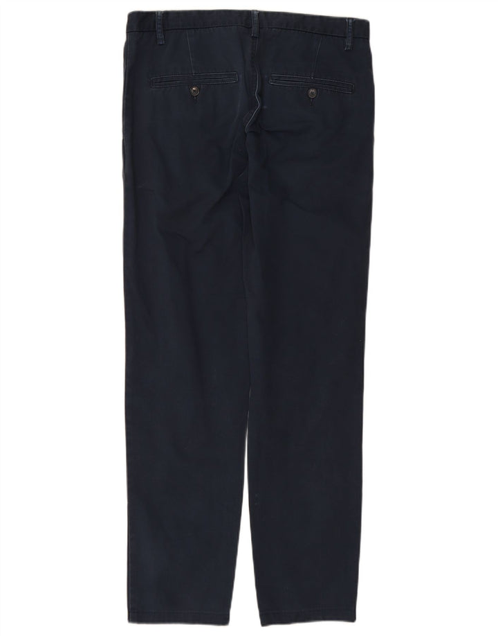 Pantaloni chino drepți pentru bărbați BENETTON IT 46 Small W29 L30 Bumbac bleumarin