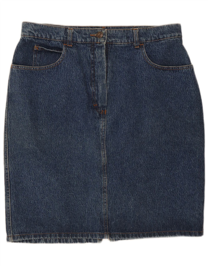 Fusta de blugi vintage pentru femei W32 Large Blue