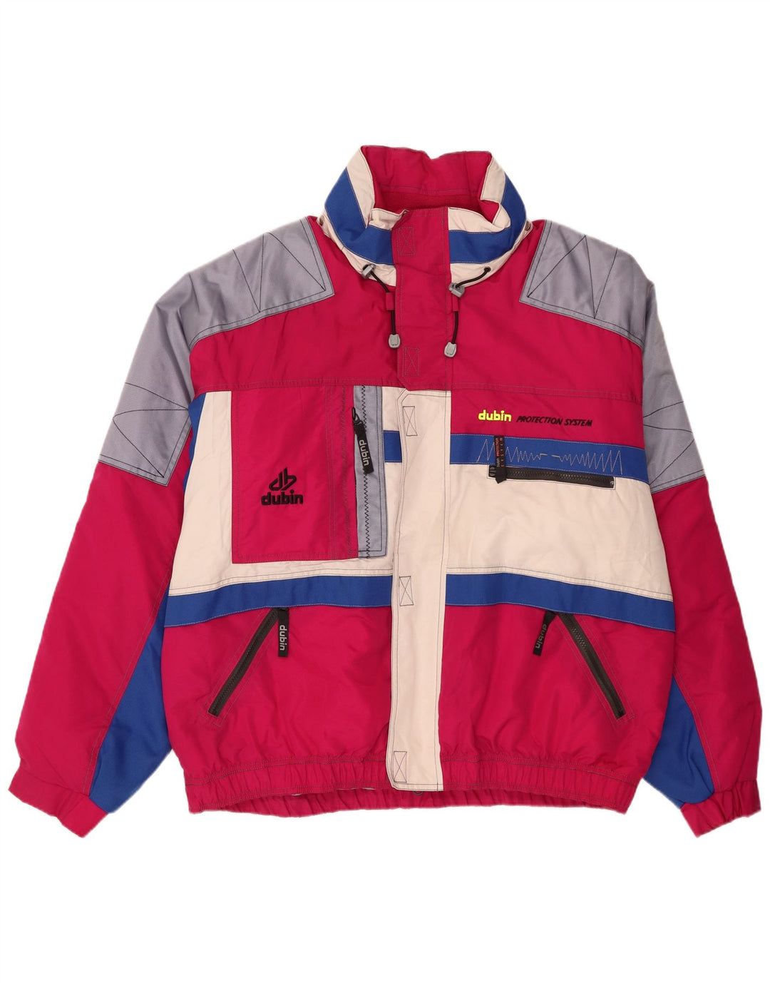 Jachetă de schi Dubin pentru bărbați IT 58 4XL roz nailon color bloc