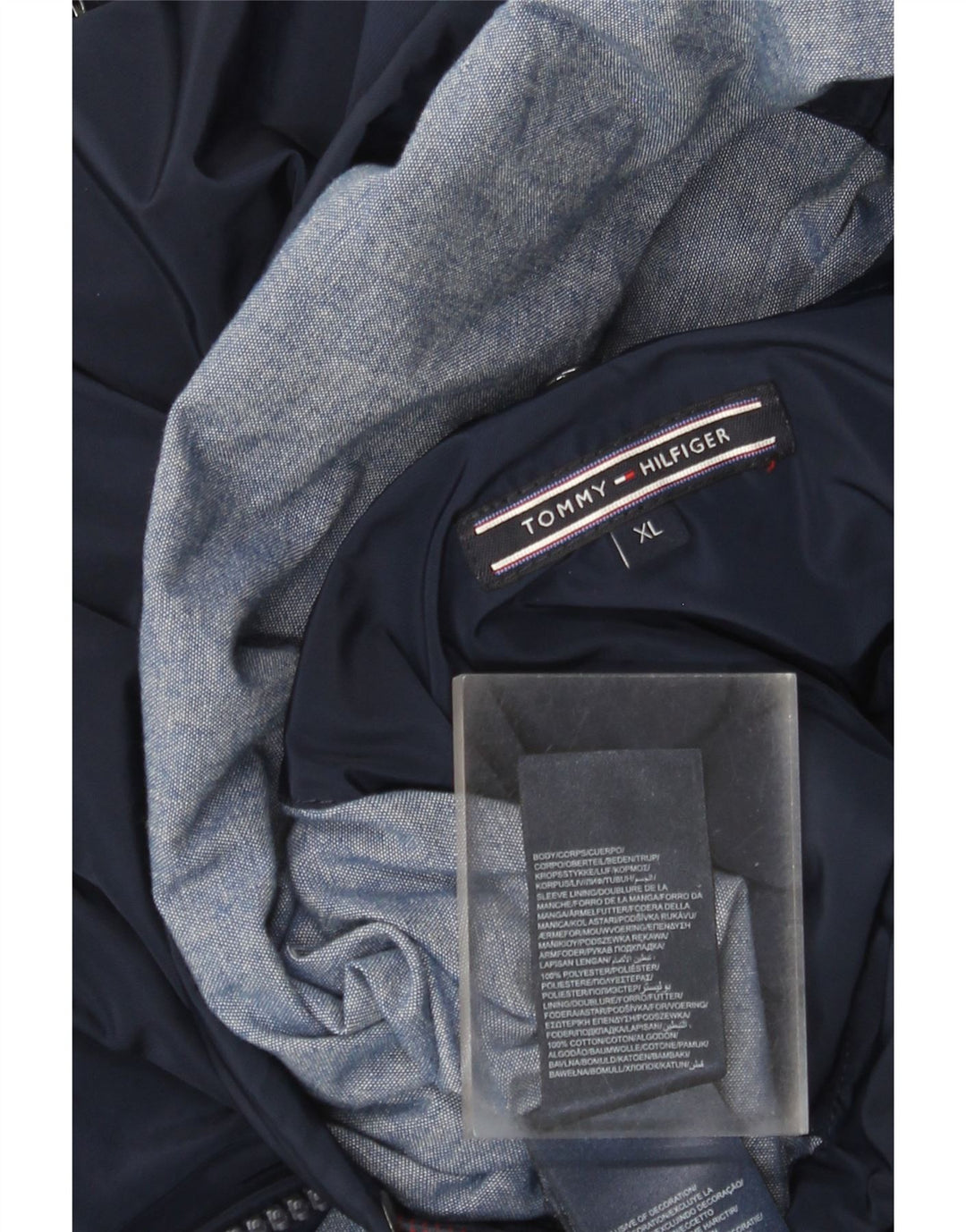 Jachetă de vânt pentru bărbați Tommy Hilfiger UK 42 XL bleumarin poliester
