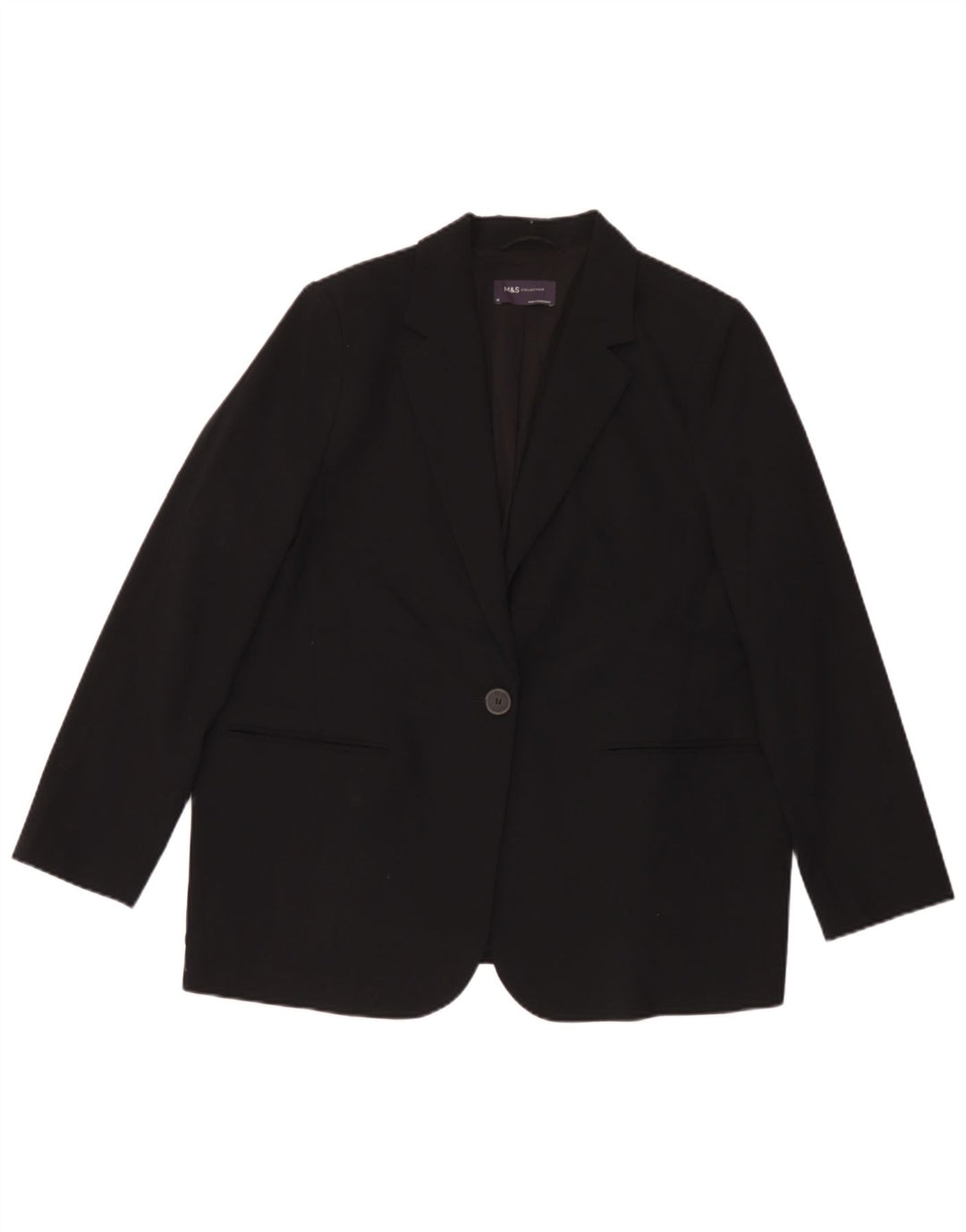 Marks & Spencer jachetă supradimensionată pentru femei, cu 1 nasture, UK 18 XL, negru