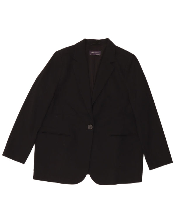 Marks & Spencer jachetă supradimensionată pentru femei, cu 1 nasture, UK 18 XL, negru