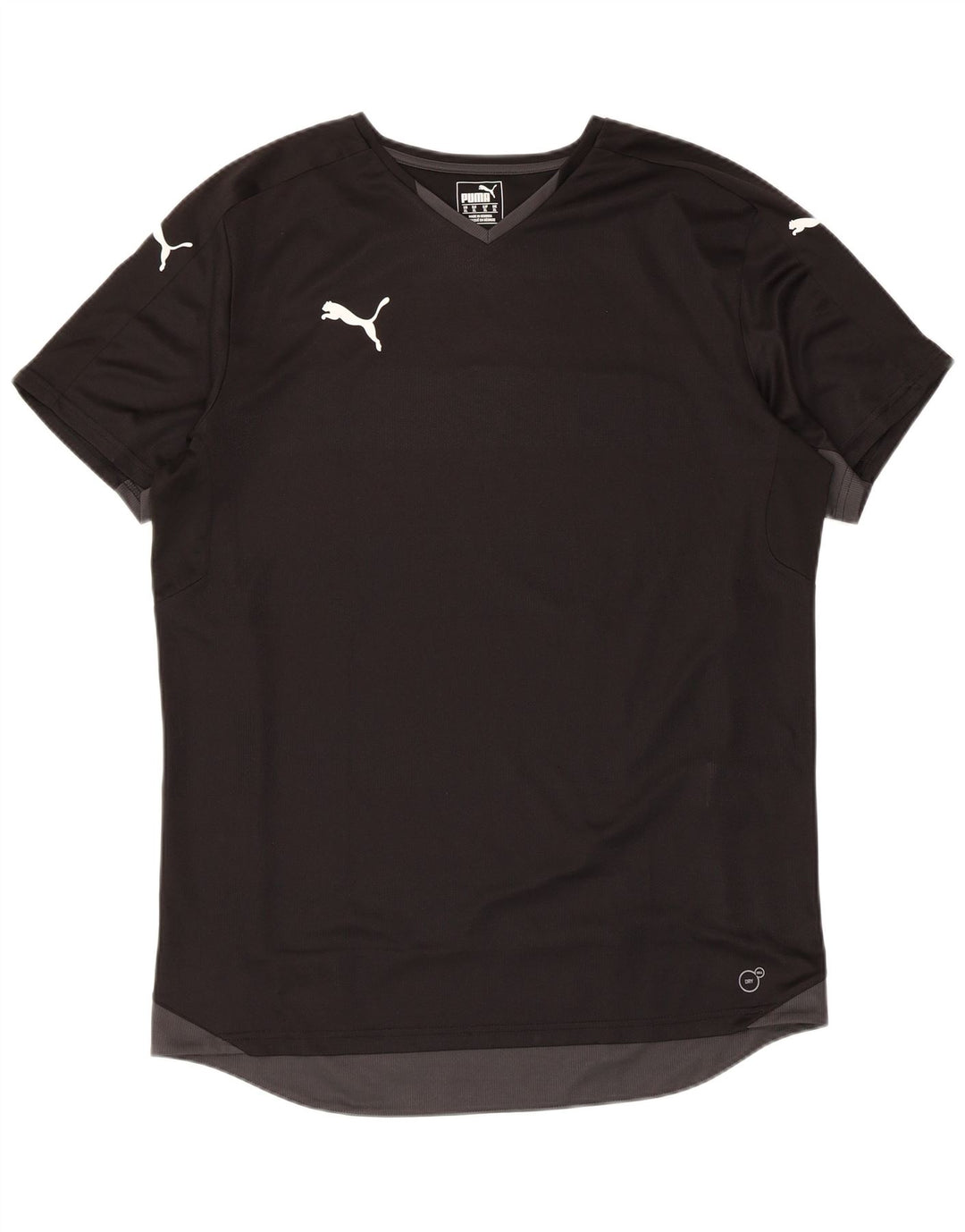 Tricou Puma Lash pentru bărbați Top XL Negru Poliester Colorblock