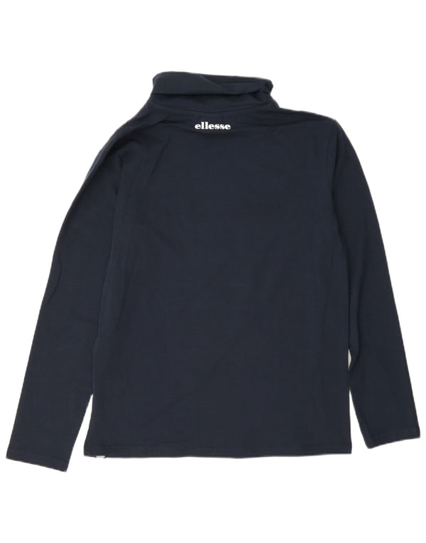 Top pentru femei Ellesse cu mânecă lungă UK 16 mare, albastru marin, bumbac color bloc