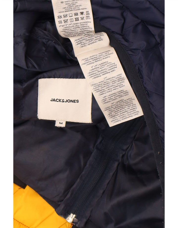 Jack & Jones Jachetă căptușită cu glugă pentru bărbați UK 38 Medium Bleumarin Colorblock