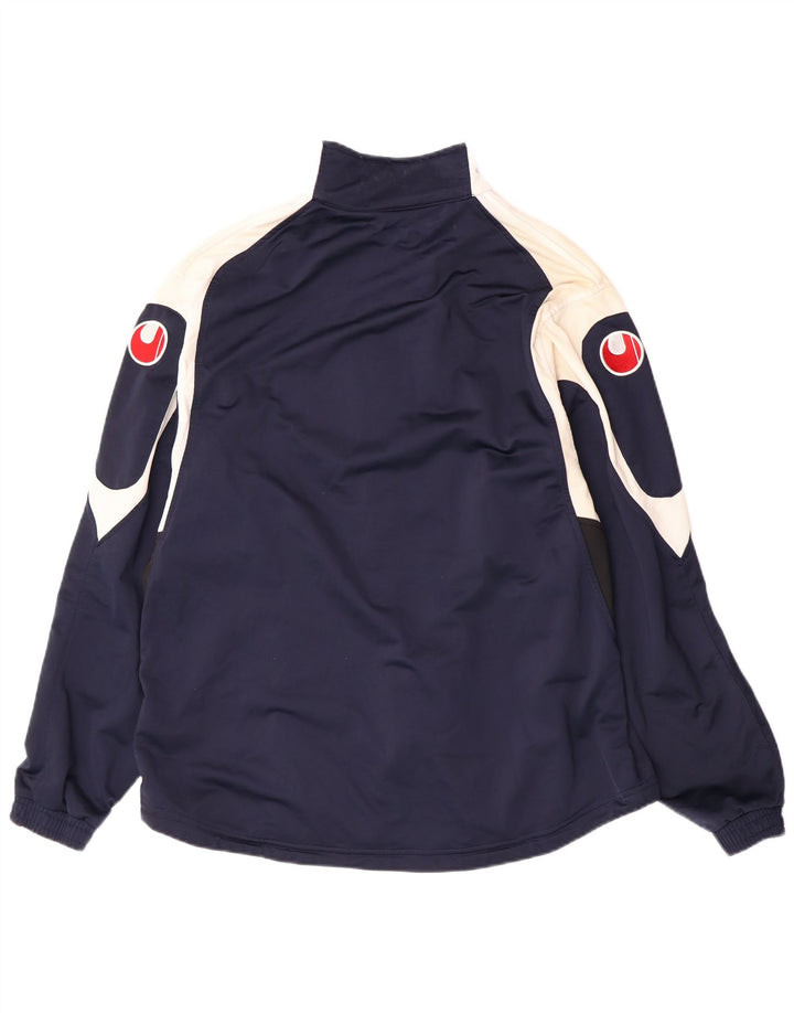 Jachetă de trening pentru bărbați Uhlsport UK 38/40 Poliester mediu albastru bleumarin