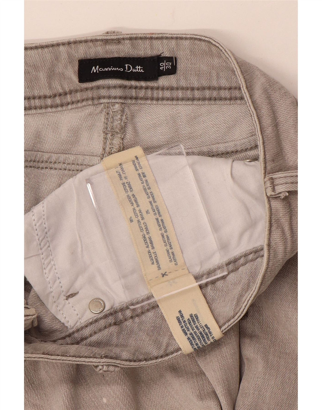 Blugi subțiri Massimo Dutti pentru femei EU 40 Medium W30 L28 Bumbac gri