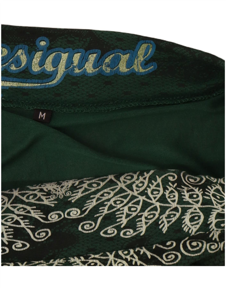 Fusta Desigual Womens A-Line Medium W30 Green Floral