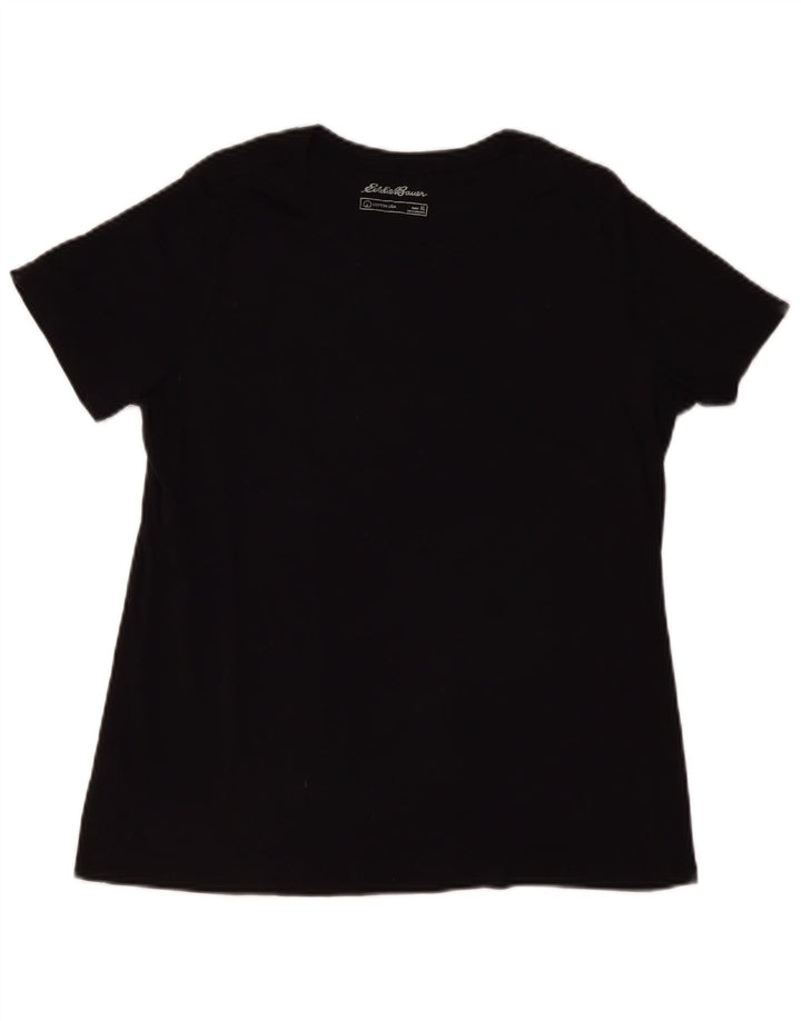 EDDIE BAUER Tricou pentru femei Top UK 18 XL Bumbac negru