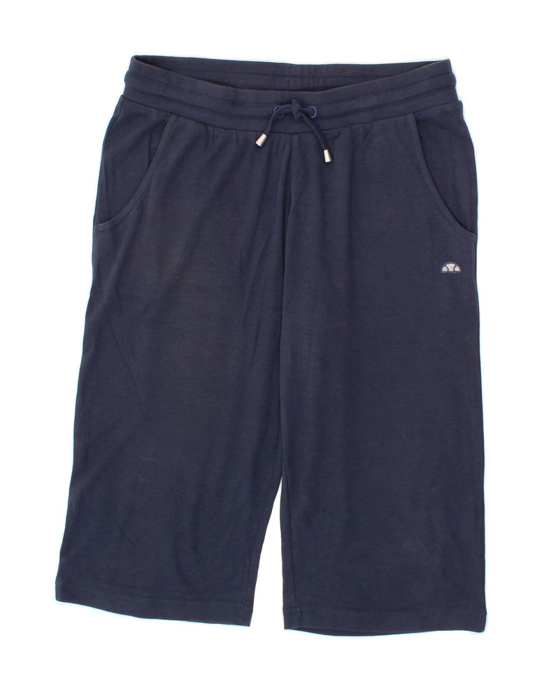 ELLESSE Womens Sport Shorts UK 14 Medium Navy Blue Cotton Vintage Ellesse and Second-Hand Ellesse from Messina Hembry 
